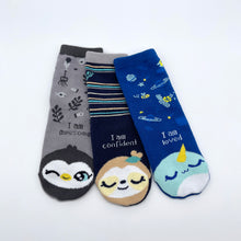 Load image into Gallery viewer, Boy's socks set - Kitty/Unicorn/Llama