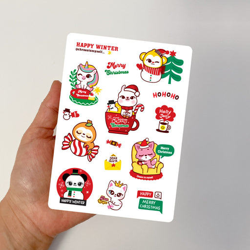 2 Christmas Sticker sheets