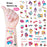 Temporary Tattoos for Kids (10 sheets/150 pcs inside)